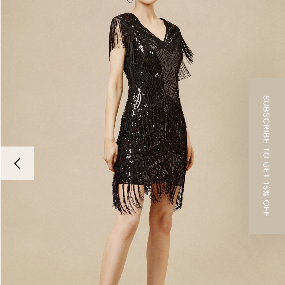 Sparkly Sequin Bodycon Flapper Dress